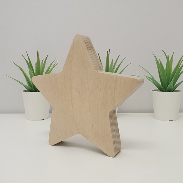 Personalised Wooden Star with your own photos and images