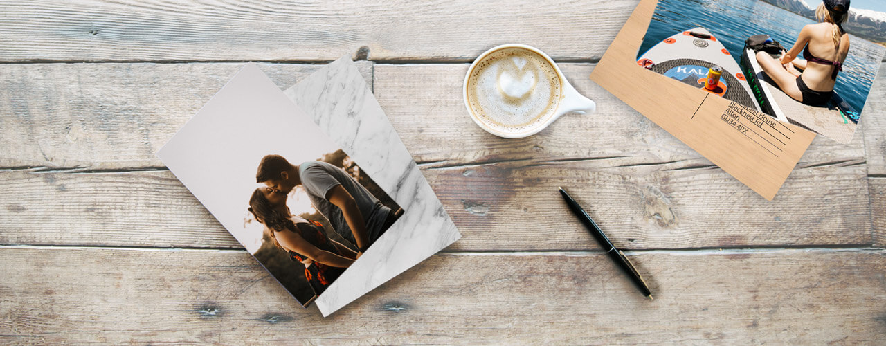 Personalise cards with your own photos and images